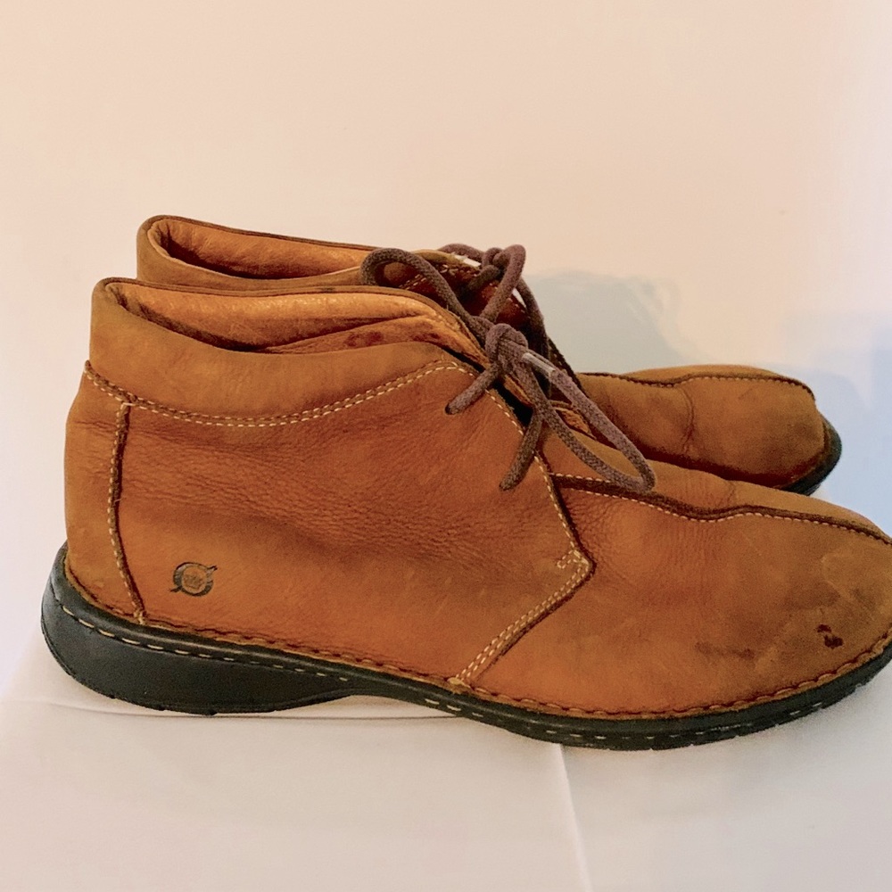 men’s BORN, Leather, lace up, ankle boot